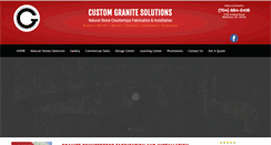Desktop Screenshot of customgranitesolutions.com
