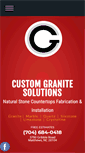 Mobile Screenshot of customgranitesolutions.com